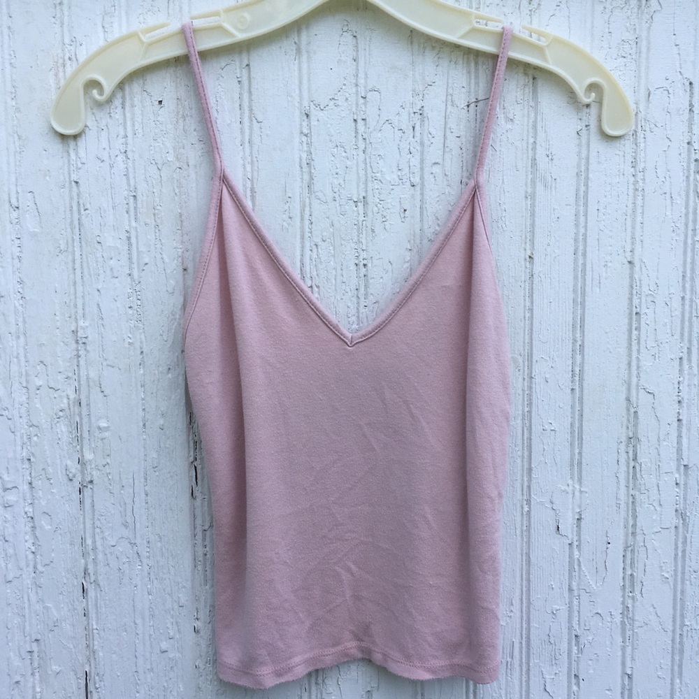 Cropped Pink Tank Top